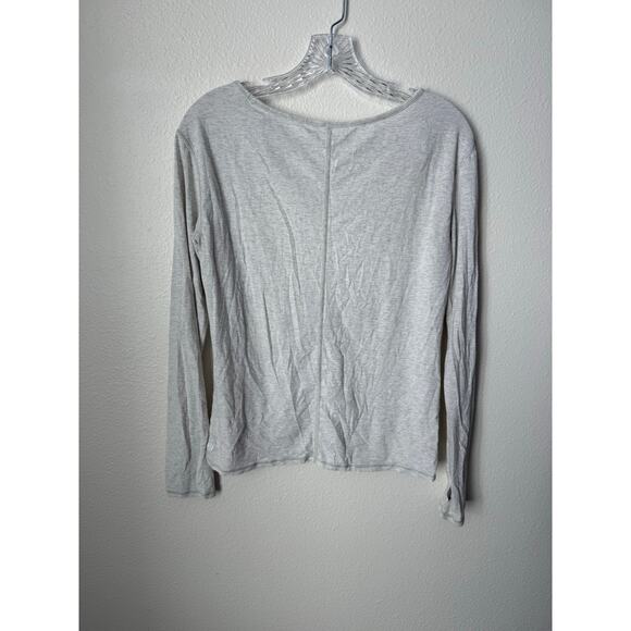 Lululemon Superb Long Sleeve Tee in Gray Size 6 - Picture 3 of 5